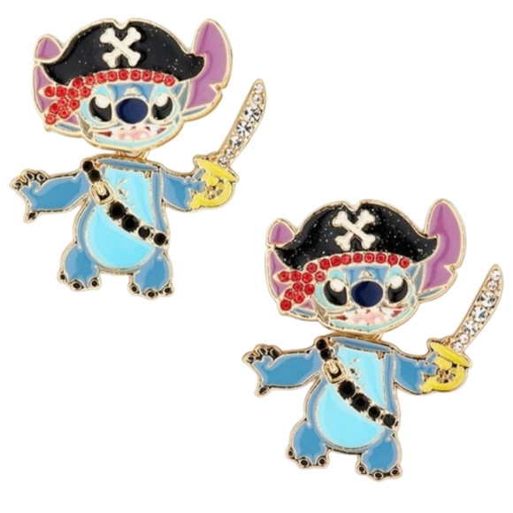 BaubleBar Jewelry - BaubleBar Disney - NEW Lilo & Stitch Pirate Dangling Sparkily Earrings